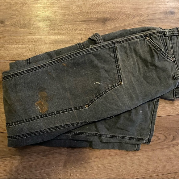 Carhartt Canvas Double Front Straight Leg Work Pants - Picture 3 of 4